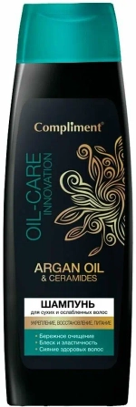 Compliment ARGAN OIL & CERAMIDES Шампунь для сухих и ослабленных волос 400 мл