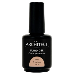 Nail ARCHITECT FLUID GEL-Гель Флюид холодный бежевый 02 Timeless nude. Жидкий, низкотемпературный, ультрастойкий гель, 15 мл
