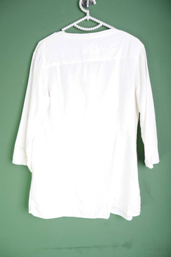 Блузка Pezzo льняная практичная, маркировка 38, визуально на 44 размер