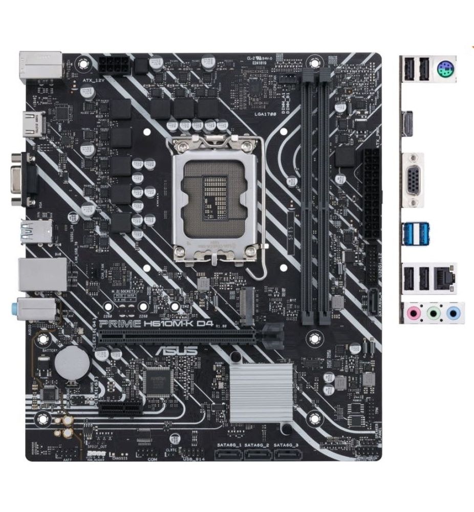 Asus PRIME H610M-K D4 (Intel H610,LGA 1700)