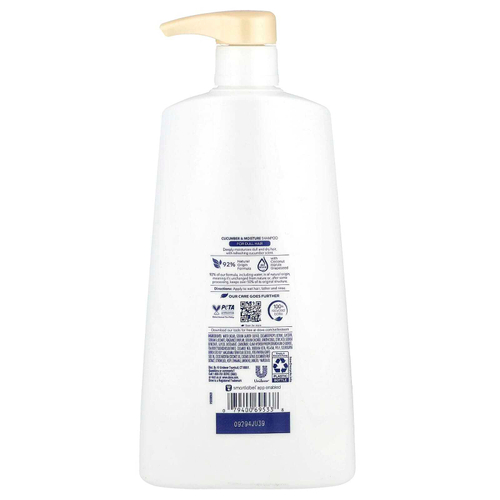 Dove, Увлажняющий шампунь с огурцом, для тусклых волос, 25,4 жидк. унц. (750 мл)