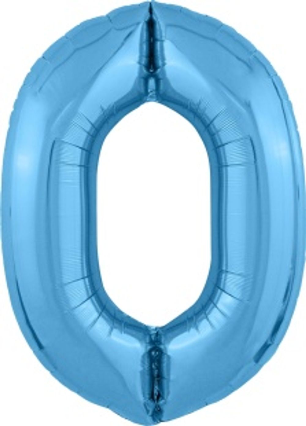 Agura Шар (40''/102 см) Цифра, 0 Slim, Голубой (БГ-60)  Изображение2