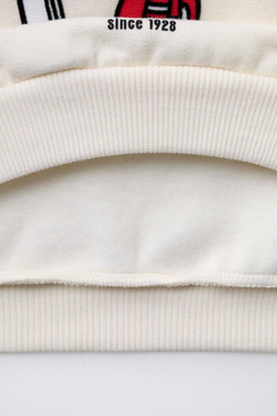 ZARA ТОЛСТОВКА С КАРМАНОМ MICKEY MOUSE © DISNEY, ЭКРЮ