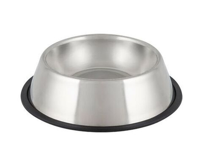 Миска для кошек и собак средних и крупных пород ПОИЛКА Кормушка для кота Товары для животных Металлическая 0.600 л Противоскользящее дно 106768