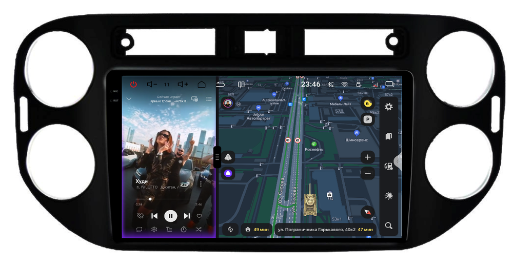 Магнитола для Volkswagen Tiguan 2011-2017 - Redpower 85406 PRO/PROmax ТОП звук, 2K QLED, Android 14, CarPlay, 4G SIM-слот