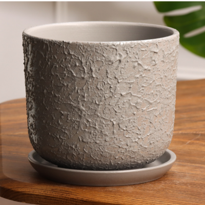 Горшок цветочный Лава серая 1.6 л