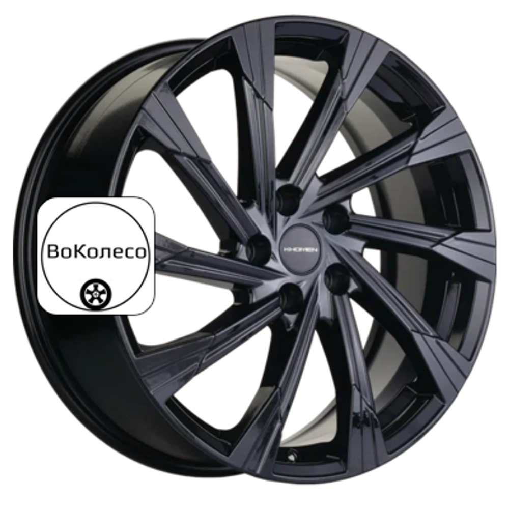 7,5x19/5x114,3 ET38 D67,1 KHW1901 (Outlander) Black Khomen Wheels