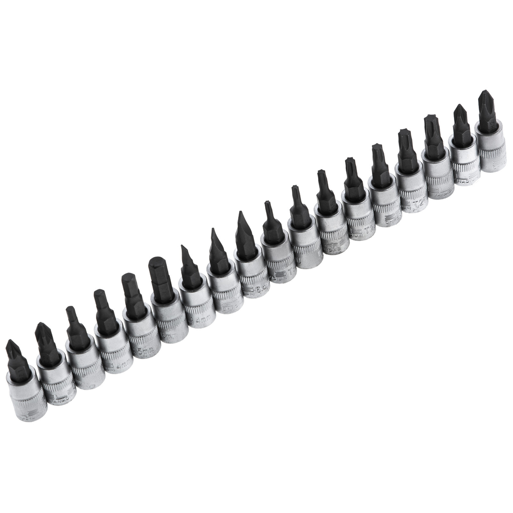 Набор инструментов 1/2", 1/4", CrV, 12 гранные головки, пластиковый кейс, 109 предмета Stels