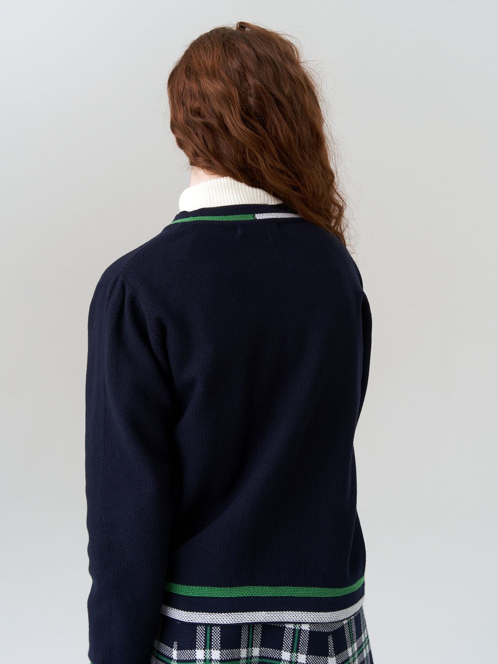 Кардиган бомбер для девочки AT1025 синий