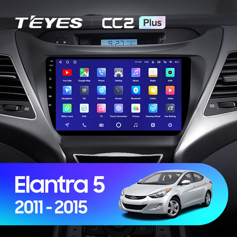 Teyes CC2 Plus 9" для Hyundai Elantra, Avante 2013-2016