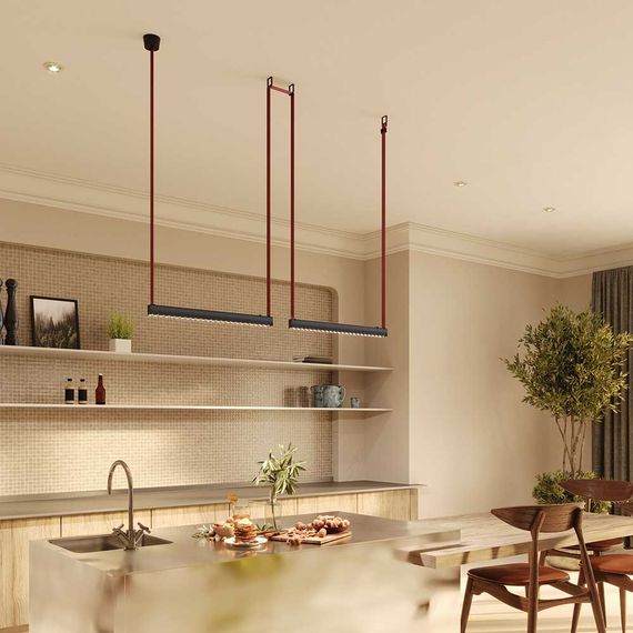 Подвесной светодиодный светильник Maytoni Technical Pendant system Parity Points TR128B-24W3K-M-B