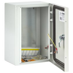 Корпус металлический ЭРА ЩМП-3.2.1 (300х210х150) IP54 У2 серый | Корпуса металлические с монтажной панелью