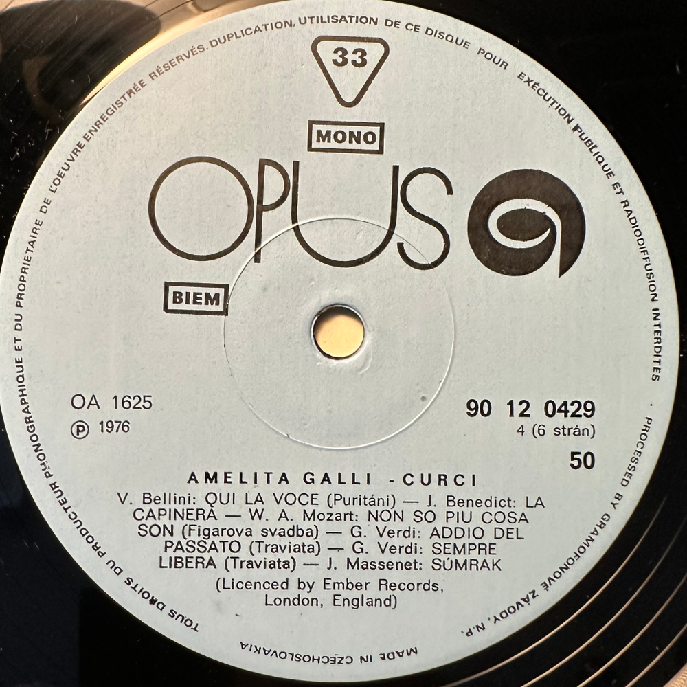 Великие голоса века - Карузо , Галли-Курчи, Джильи 3LP (Чехословакия 1976г.)