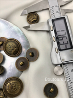 Пуговицы бронзовые с гербом пластик