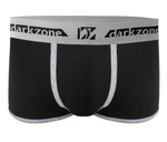 Черные трусы-боксеры с контрастной отделкой и резинкой (Размер: L) (Цвет: черный)