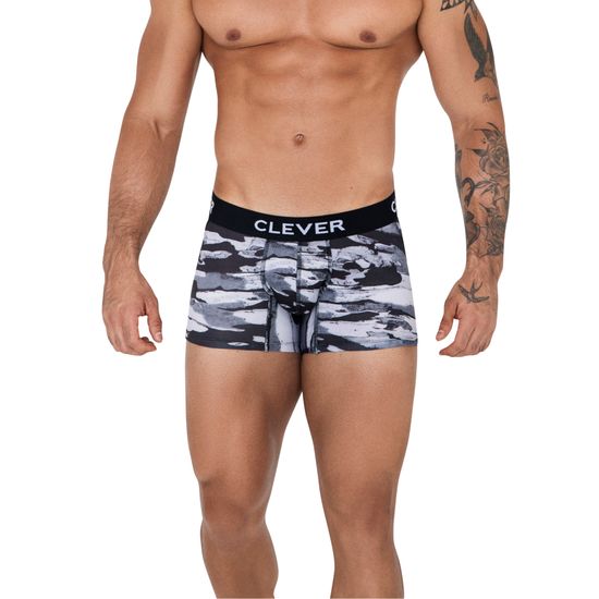 Мужские трусы хипсы серые Clever Moda NAVIGATE TRUNKS 152212