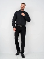 Рубашка без воротника приталенная SLIM FIT