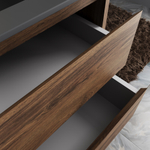 База под раковину Gio 1000 подвесная, 2 выкатных ящика soft-close, C.Oak