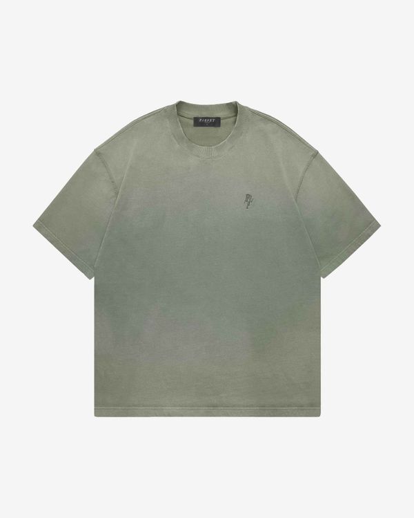 Футболка Basic серо-зеленая - фото 1