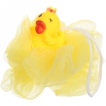 Мочалка-шар для тела полипропиленовая детская «Baby Boom - Утя», цвет розовый, 20гр, d-11см