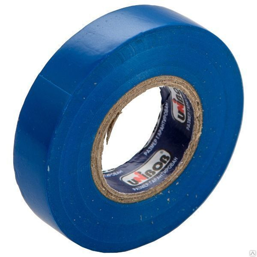 Изолента ПВХ 19*20м  Синяя   150мкн   Unibob / 59493