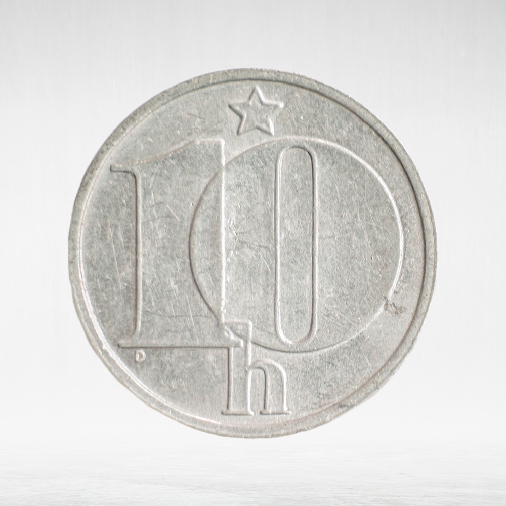 Czechoslovakia, 10 Haléřů, 1988, VF