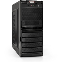 Корпус для компьютера Exegate EX278399RUS Корпус Miditower Exegate XP-329S Black, ATX, , 2*USB, Audio
