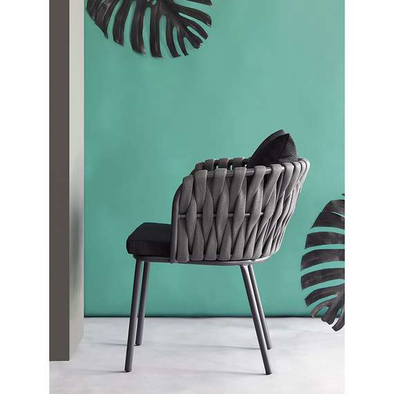 Стул Braid, серый/черный