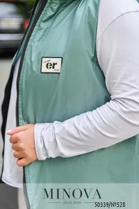 Жилет 528-черный-оливка Minova