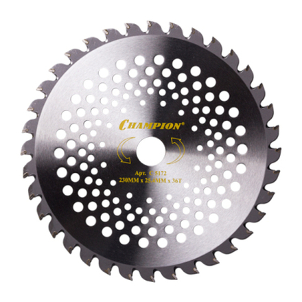 Нож CHAMPION 36 зубчатый d=230*25.4mm  твердосплавные зубцы   C5172
