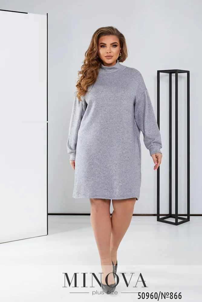 Платье 866-Серый Minova
