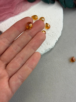 Капли 8*6 мм, Медовый гальванизированный, 10 штук