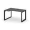 Style Project Стол рабочий эргономичный SN-59O.SPA-022(L) Антрацит/Металл Черный/Черный Заглушка 158