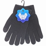 Перчатки мужские зимние сенсорные «NEHOLOD», цвет черный, 24,5*9см (пакет с подвесом)