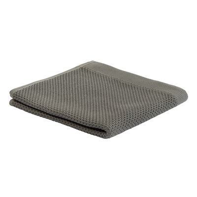 Полотенце для рук вафельное темно-серого цвета из коллекции essential, 50х90 см