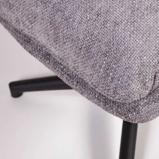 Кресло качалка с оттоманкой Magnus, серый