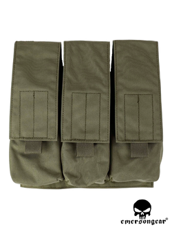 Подсумок для 3 магазинов EmersonGear LBT Style 7.62 Triple Magazine Pouch (EM9061RG). Олива