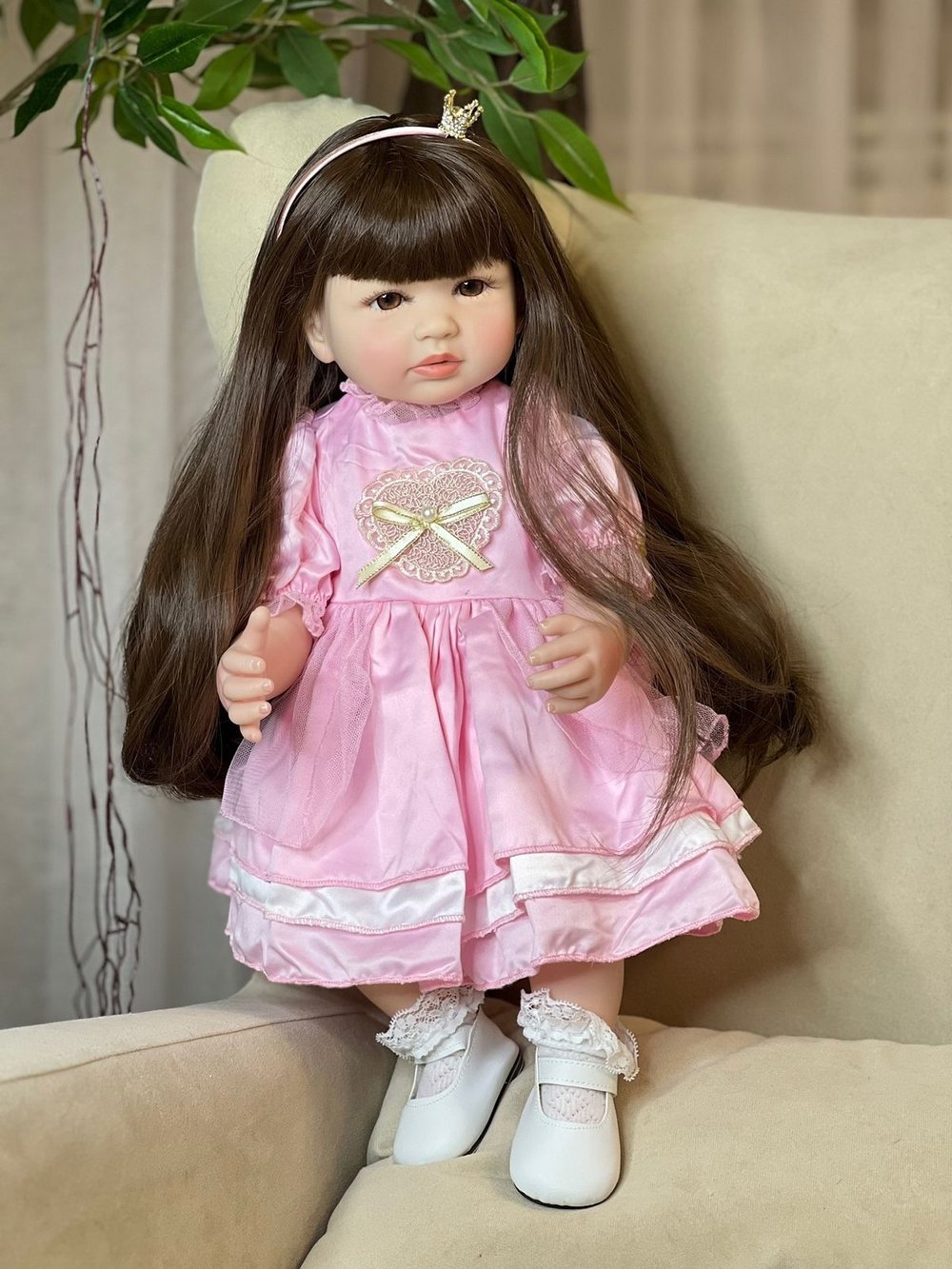 Кукла Реборн виниловая 55см в пакете (FA-272)