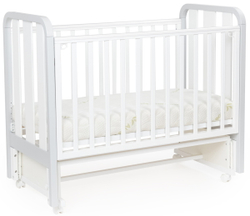 Детская кроватка Bebizaro Heirloom маятник универсальный BZHMMU/05/WH/GR White/Grey