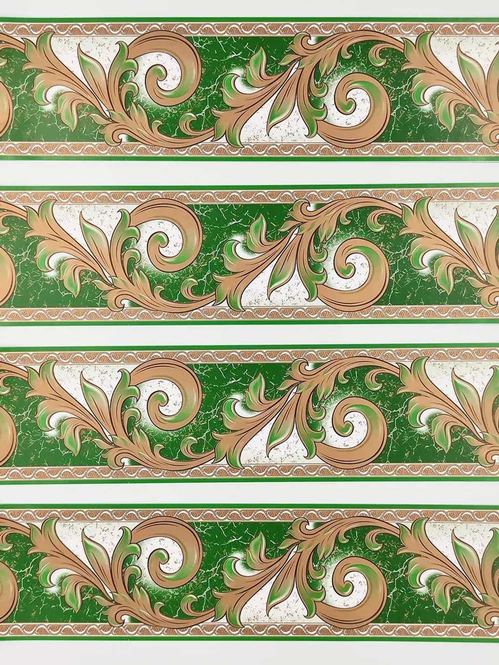 Бордюр бумажный 9 см окантовка лента светло-зеленый