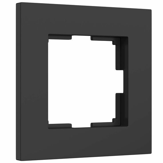 Рамка Werkel Slab 1 постовая черная матовая 38366