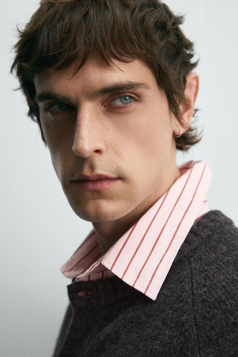 ZARA HARRY LAMBERT X DISNEY ШЕРСТЯНОЙ КАРДИГАН MICKEY MOUSE, УГОЛЬНЫЙ