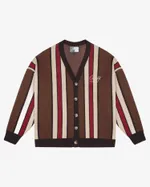 Кардиган Ruff Global Shadow Stripes коричневый