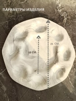 Пасхальная подставка для яиц и кулича мрамор