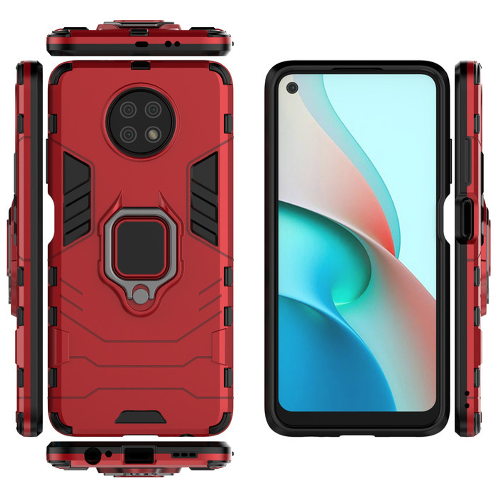 Противоударный чехол с кольцом Panther Case для Xiaomi Redmi Note 9 5G