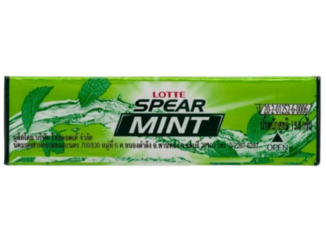 Жевательная резинка Lotte Spearmint со вкусом мяты