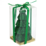 Свеча новогодняя «Сказочная ель» 5,5х10 см, зеленый