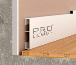Вставка в плинтус Pro Design 1965 белый, 2700x12x80 мм