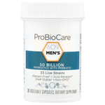 ProBioCare, пробиотики с пребиотиками для мужчин, 50 млрд, 30 растительных капсул