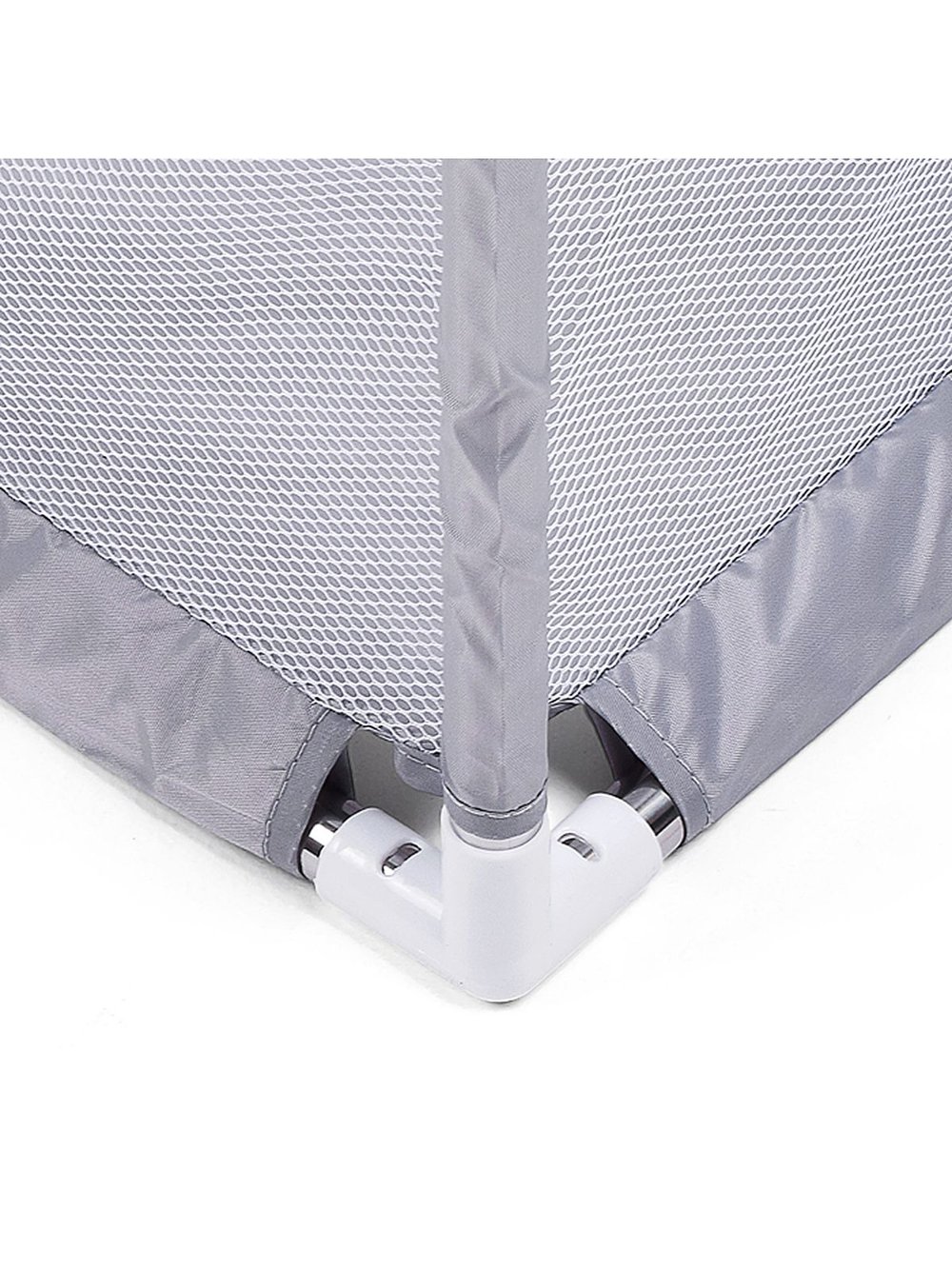 Манеж детский прямоугольный с баскетбольным кольцом и воротами (120*180*60) цвет серый (М11-2)